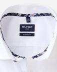 Chemise OLYMP blanche en coton pour homme | Georgespaul