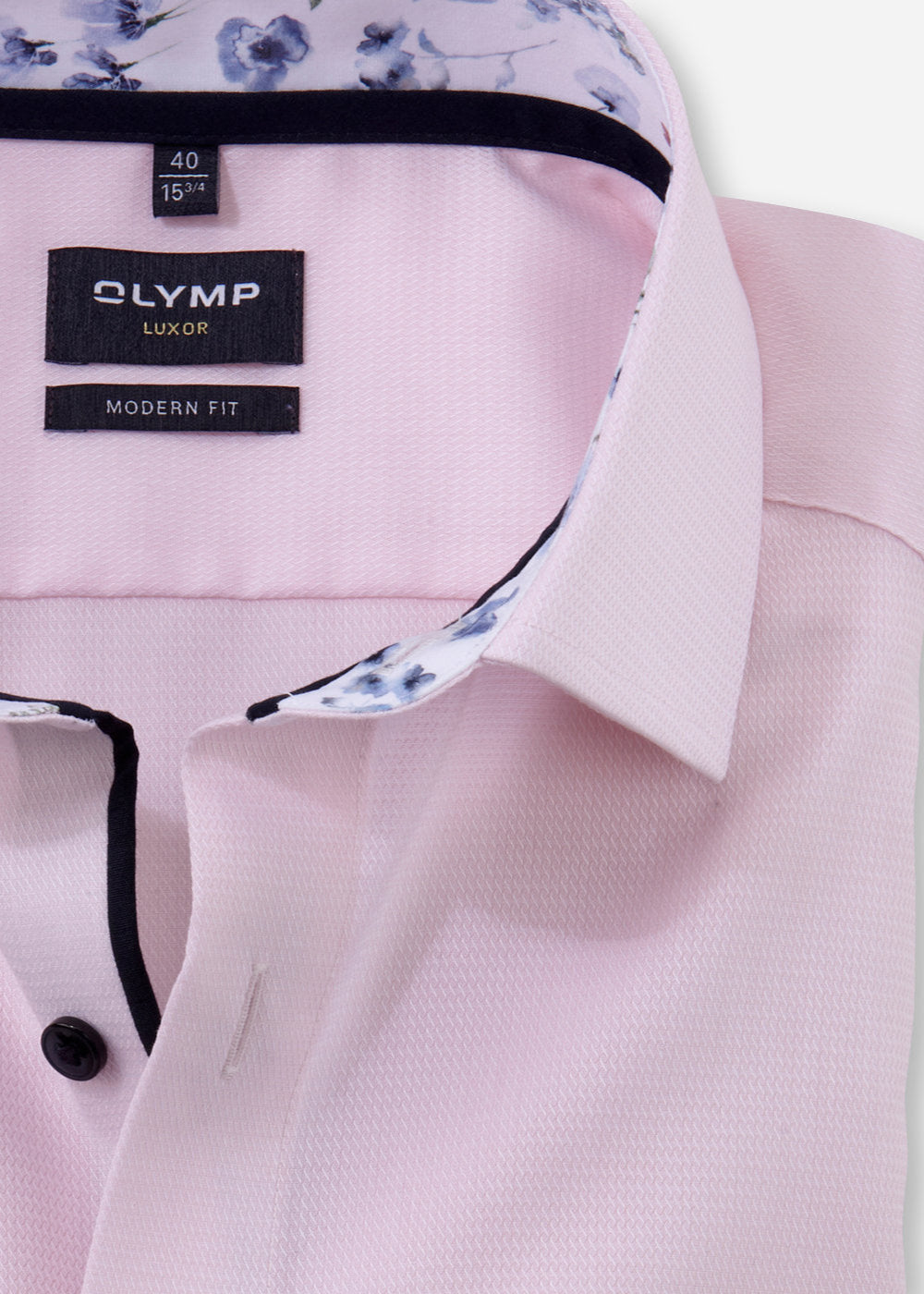 Chemise OLYMP coupe droite rose pour homme | Georgespaul