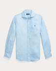 Chemise Ralph Lauren bleue en lin pour homme | Georgespaul