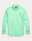 Chemise Ralph Lauren verte en lin pour homme | Georgespaul