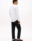 Chemise Tommy Hilfiger blanche en popeline | Georgespaul