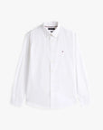 Chemise Tommy Hilfiger blanche en popeline | Georgespaul