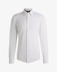 Chemise à motifs BOSS ajustée rose pour homme | Georgespaul