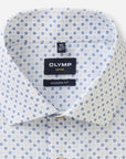 Chemise à motifs OLYMP bleue pour homme | Georgespaul