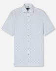 Chemise à motifs OLYMP bleue pour homme | Georgespaul