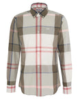Chemise motifs tartan Barbour kaki pour homme | Georgespaul