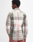 Chemise motifs tartan Barbour kaki pour homme | Georgespaul