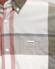 Chemise motifs tartan Barbour kaki pour homme | Georgespaul