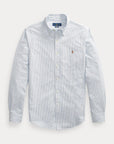 Chemise rayée Ralph Lauren bleue pour homme | Georgespaul