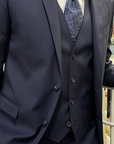 Costume 3 pièces Corneliani marine pour homme | Georgespaul