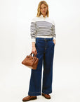 Pull marinière femme Tommy Hilfiger marine