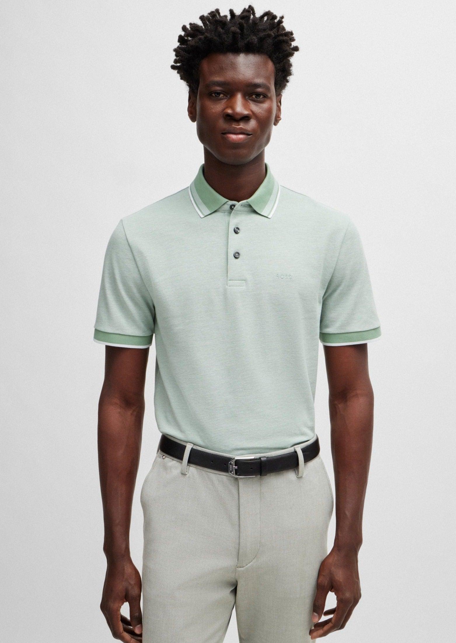 Polo BOSS vert Georgespaul