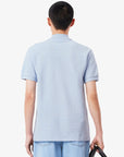 Polo manches courtes Lacoste bleu chiné pour homme | Georgespaul