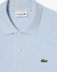 Polo manches courtes Lacoste bleu chiné pour homme | Georgespaul