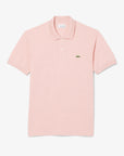 Polo manches courtes Lacoste rose chiné pour homme | Georgespaul