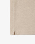 Polo manches courtes Paris Lacoste beige chiné pour homme | Georgespaul