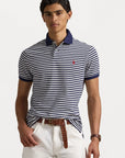 Polo marinière Ralph Lauren marine pour homme | Georgespaul