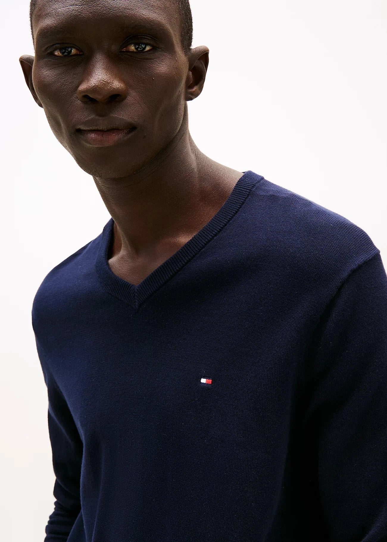 Pull Tommy Hilfiger marine pour homme | Georgespaul