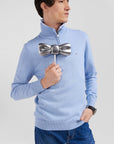 Pull camionneur Eden Park bleu pour homme | Georgespaul