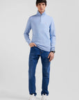 Pull camionneur Eden Park bleu pour homme | Georgespaul