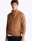 Pull camionneur Tommy Hilfiger marron pour homme | Georgespaul