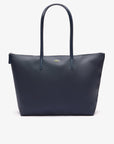 Sac femme cabas zippé L.12.12 Lacoste marine | Georgespaul
