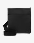 Sacoche plate unisexe Lacoste noire | Georgespaul