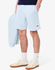 Short Lacoste bleu en molleton pour homme | Georgespaul