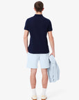 Short Lacoste bleu en molleton pour homme | Georgespaul