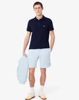 Short Lacoste bleu en molleton pour homme | Georgespaul