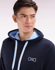 Sweat à capuche Eden Park marine pour homme | Georgespaul