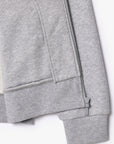 Sweat zippé homme Lacoste gris | Georgespaul