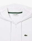 Sweat zippé à capuche homme Lacoste blanc | Georgespaul