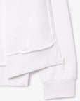 Sweat zippé à capuche homme Lacoste blanc | Georgespaul