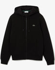 Sweat zippé à capuche homme Lacoste noir | Georgespaul
