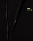 Sweat zippé à capuche homme Lacoste noir | Georgespaul