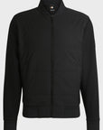 Sweat zippé bi-matière BOSS noir pour homme | Georgespaul