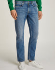 Jean droit Tommy Hilfiger bleu pour homme | Georgespaul