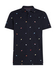 Polo à motifs Tommy Hilfiger marine pour homme | Georgespaul