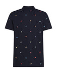Polo à motifs Tommy Hilfiger marine pour homme | Georgespaul