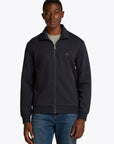Sweat zippé Tommy Hilfiger marine pour homme | Georgespaul