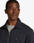 Sweat zippé Tommy Hilfiger marine pour homme | Georgespaul