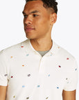 Polo à motifs Tommy Hilfiger beige pour homme | Georgespaul