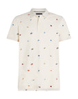Polo à motifs Tommy Hilfiger beige pour homme | Georgespaul