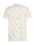 Polo à motifs Tommy Hilfiger beige pour homme | Georgespaul