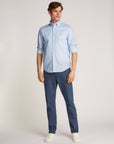 Chemise à motifs Tommy Hilfiger bleue pour homme | Georgespaul