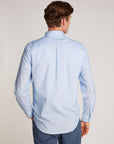 Chemise à motifs Tommy Hilfiger bleue pour homme | Georgespaul
