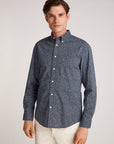 Chemise à motifs Tommy Hilfiger marine pour homme | Georgespaul