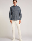 Chemise à motifs Tommy Hilfiger marine pour homme | Georgespaul