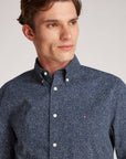 Chemise à motifs Tommy Hilfiger marine pour homme | Georgespaul